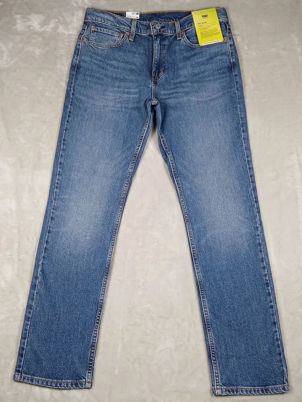 Levi's 511 Slim Fit Jeans 33x32 Men's Stretch Medium Wash NWT New